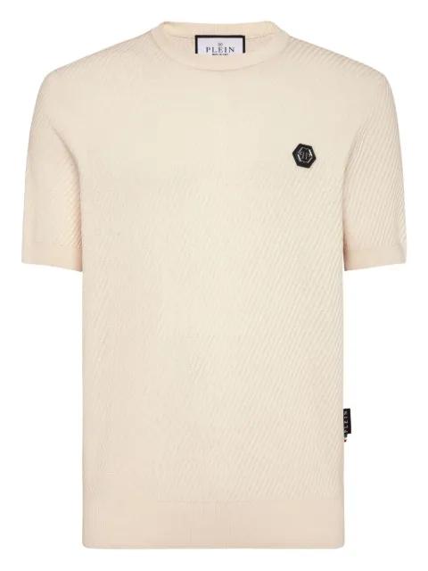 ribbed short-sleeve sweater by PHILIPP PLEIN