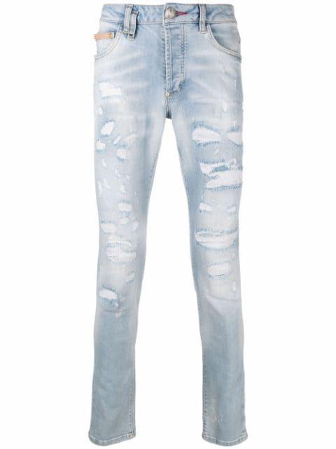 ripped skinny jeans by PHILIPP PLEIN