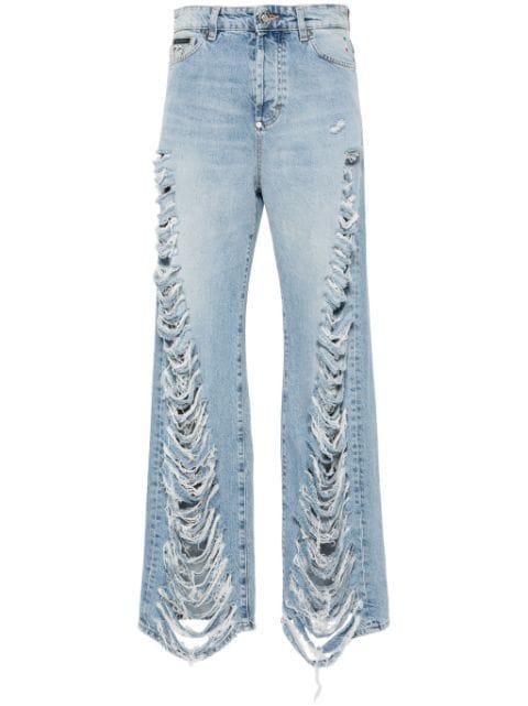 ripped trousers by PHILIPP PLEIN