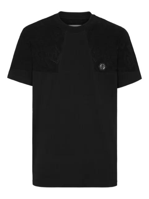 round-neck logo-plaque T-shirt by PHILIPP PLEIN