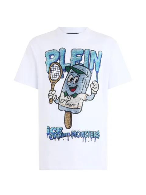 round neck tennis T-shirt by PHILIPP PLEIN