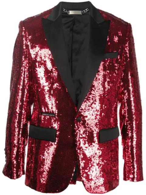 sequin single-breasted blazer by PHILIPP PLEIN