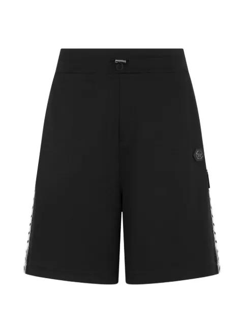 side-stripe track shorts by PHILIPP PLEIN