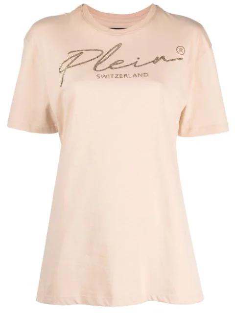signature crystal-embellished T-shirt by PHILIPP PLEIN
