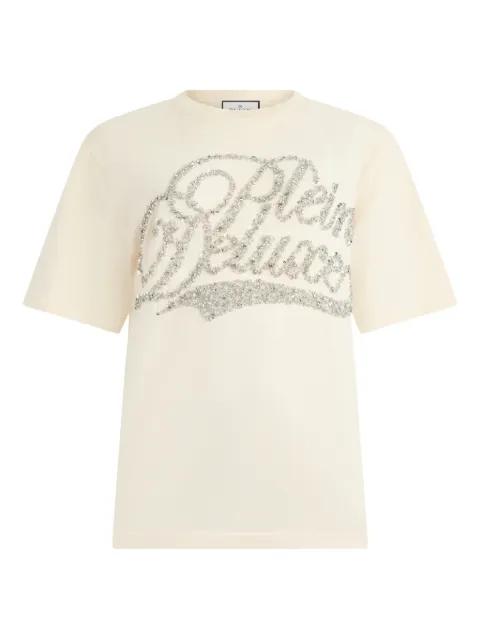 signature embellished T-shirt by PHILIPP PLEIN