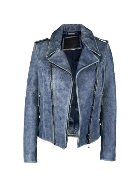 silver zippers jacket by PHILIPP PLEIN
