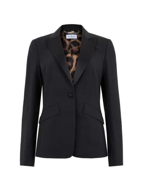 single-breasted peak-lapel blazer by PHILIPP PLEIN