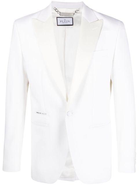 single-breasted wool blazer by PHILIPP PLEIN