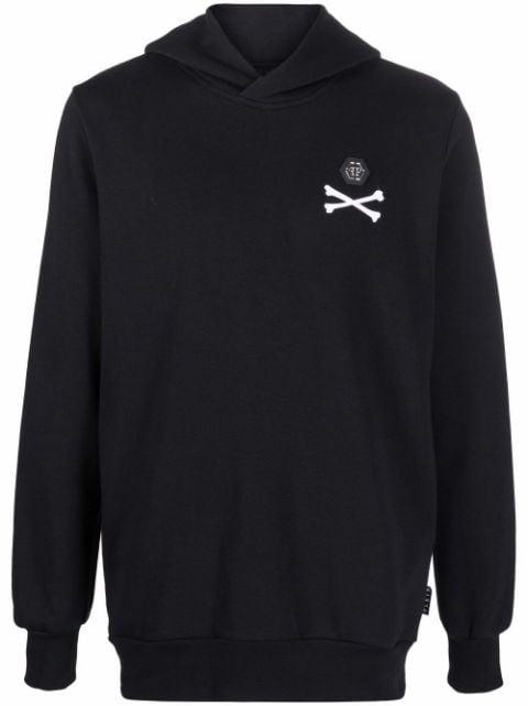 skeleton-print pullover hoodie by PHILIPP PLEIN