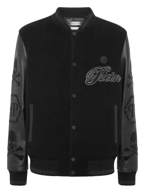 skull-embellished bomber jacket by PHILIPP PLEIN