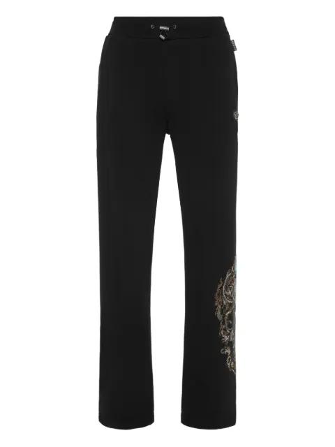 skull-embellished track trousers by PHILIPP PLEIN