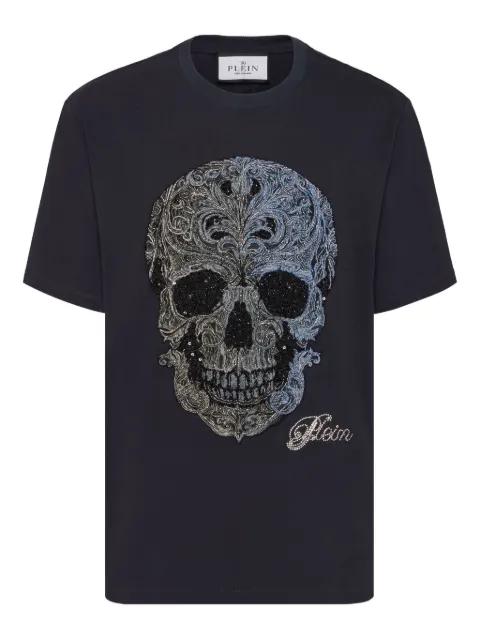 skull-embroidered T-shirt by PHILIPP PLEIN