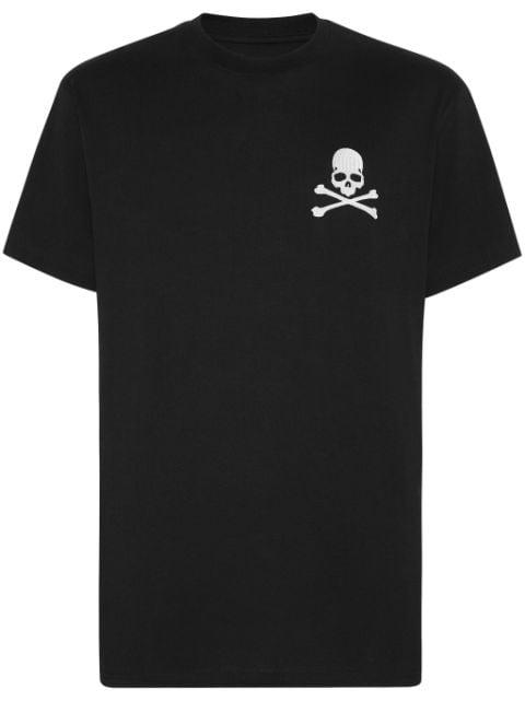 skull-embroidery cotton T-shirt by PHILIPP PLEIN