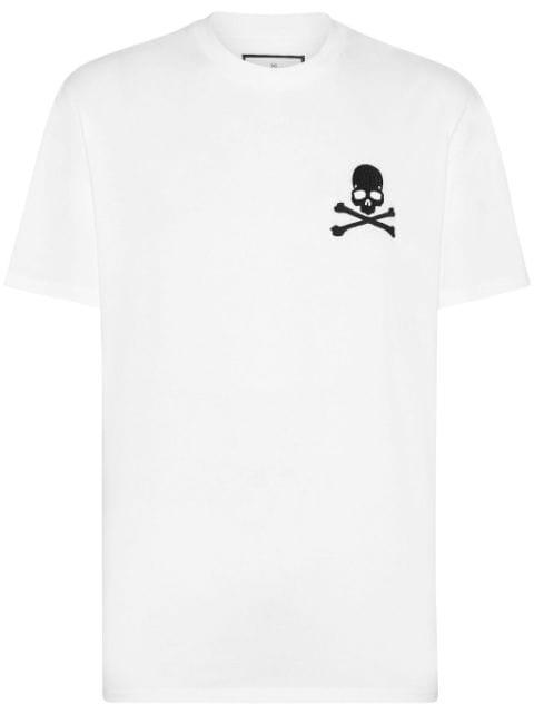 skull-embroidery cotton T-shirt by PHILIPP PLEIN