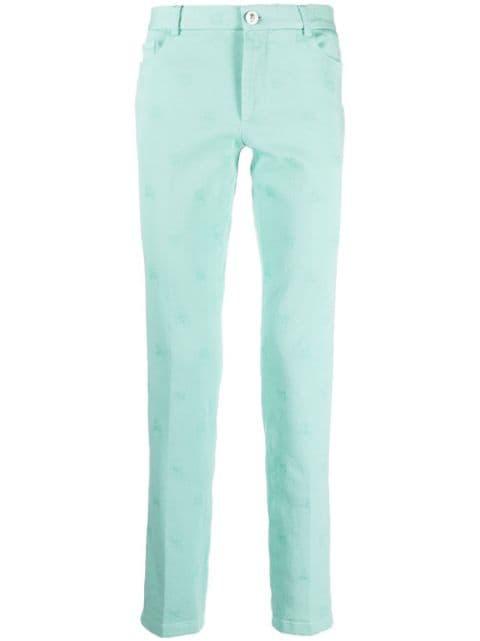 skull embroidery straight-leg trousers by PHILIPP PLEIN
