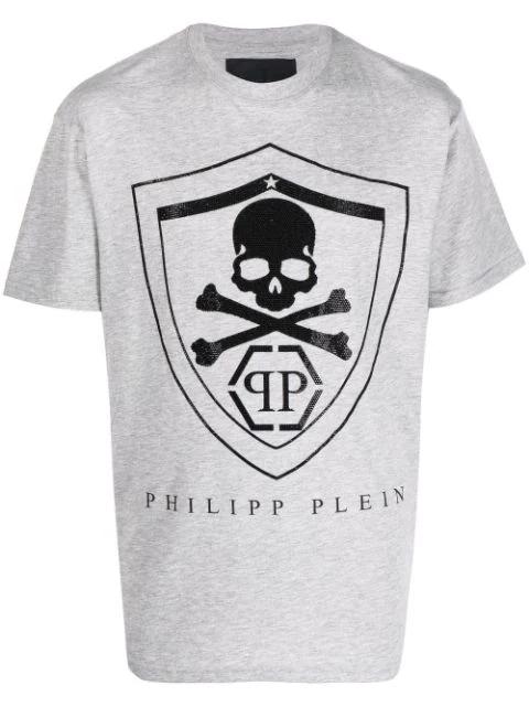 skull-logo print T-shirt by PHILIPP PLEIN