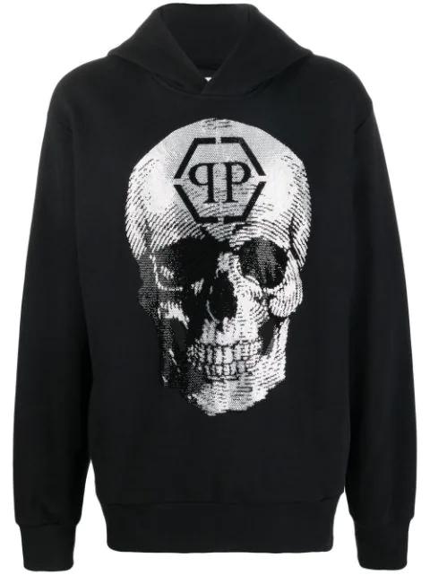 skull logo-print hoodie by PHILIPP PLEIN