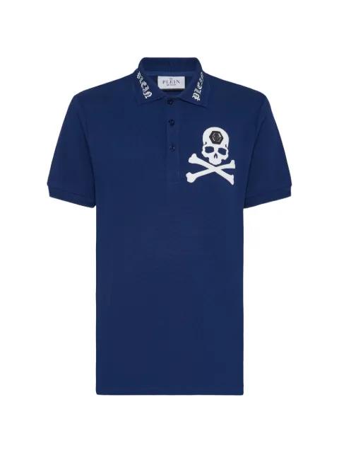 skull-motif embroidered polo shirt by PHILIPP PLEIN
