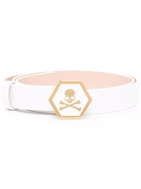 skull-motif leather belt by PHILIPP PLEIN