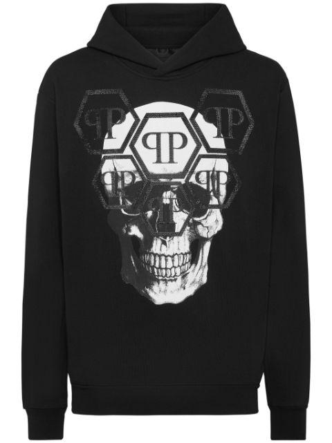 skull-print cotton hoodie by PHILIPP PLEIN