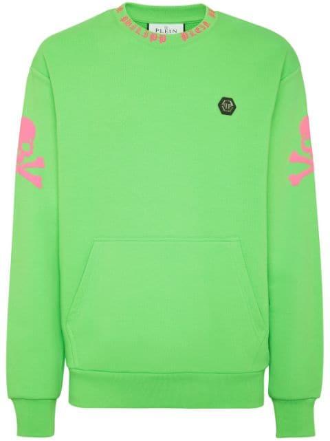 skull-print cotton sweatshirt by PHILIPP PLEIN