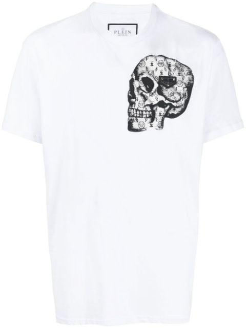 skull-print crew-neck T-shirt by PHILIPP PLEIN