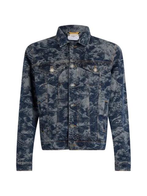 skull-print denim jacket by PHILIPP PLEIN
