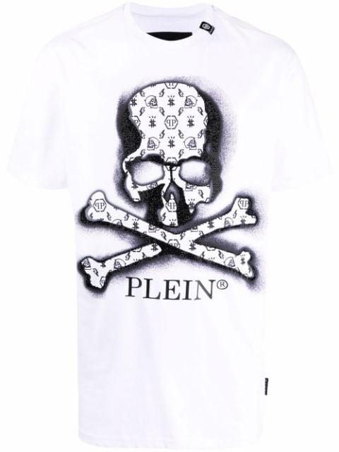 skull-print logo T-shirt by PHILIPP PLEIN