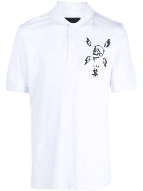 skull-print polo shirt by PHILIPP PLEIN
