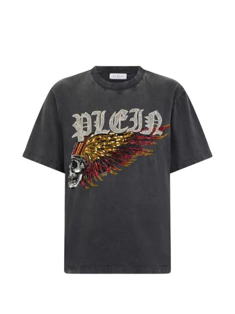 skull-print round-neck T-shirt by PHILIPP PLEIN