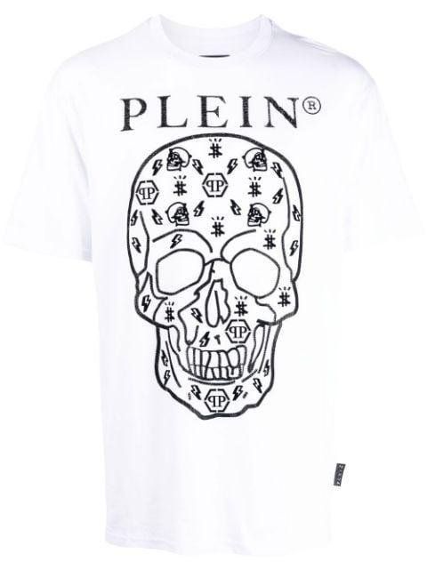 skull-print round neck T-shirt by PHILIPP PLEIN