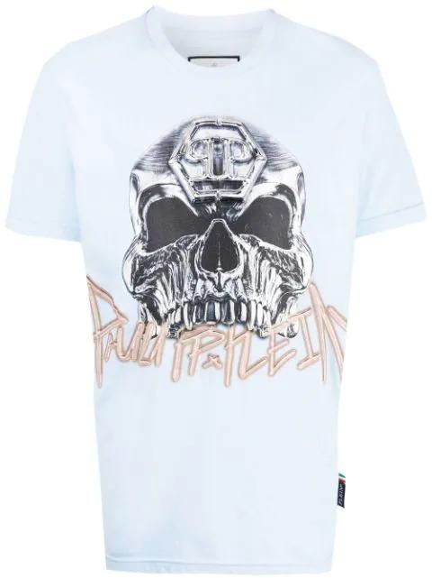 skull-print short-sleeve T-shirt by PHILIPP PLEIN