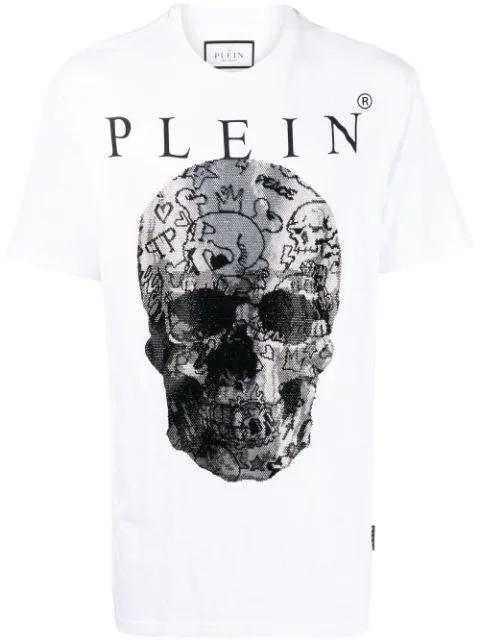 skull-print short-sleeve T-shirt by PHILIPP PLEIN