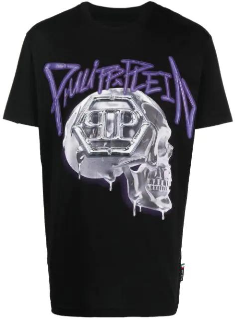 skull-print short-sleeve T-shirt by PHILIPP PLEIN
