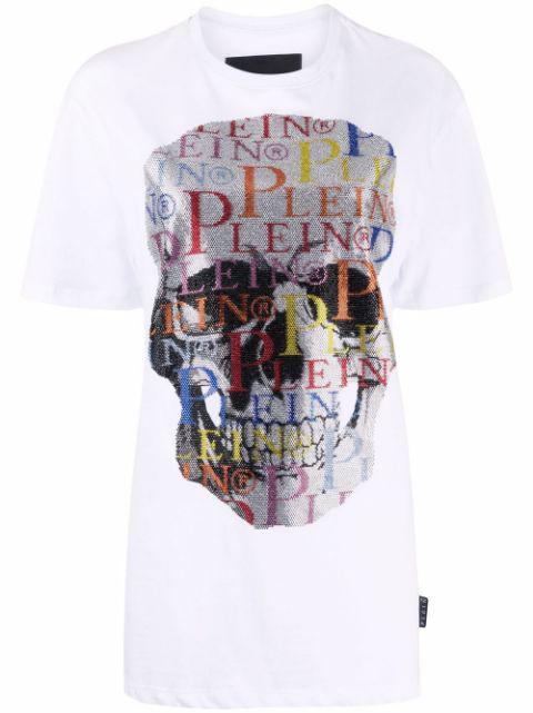 skull-print short-sleeve T-shirt by PHILIPP PLEIN