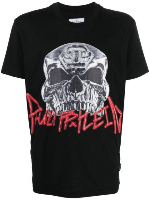 skull-print short-sleeve T-shirt by PHILIPP PLEIN