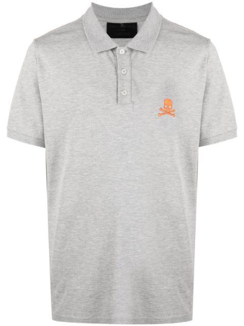 skull-print short-sleeved polo shirt by PHILIPP PLEIN