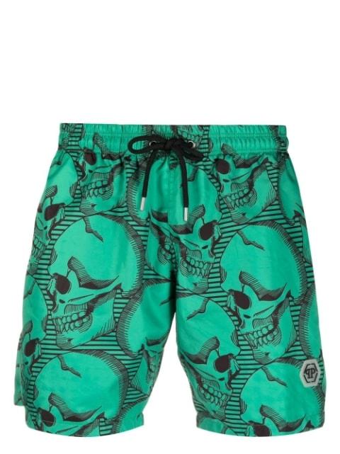 skull-print swim shorts by PHILIPP PLEIN