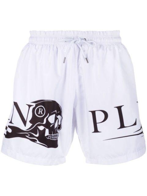 skull-print swim shorts by PHILIPP PLEIN