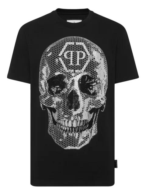 skull-strass T-shirt by PHILIPP PLEIN