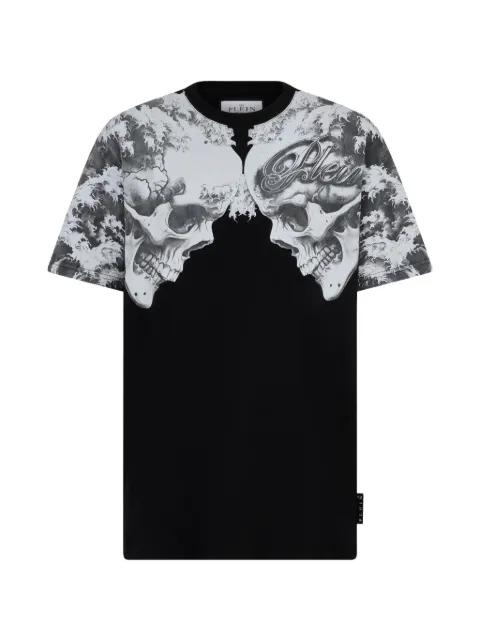 skulls-print crew-neck T-shirt by PHILIPP PLEIN