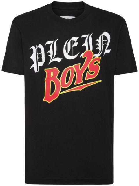 slogan-print cotton T-shirt by PHILIPP PLEIN