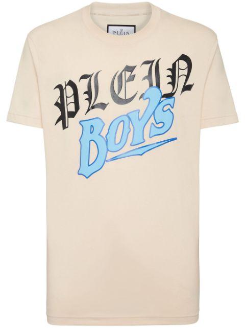 slogan-print cotton T-shirt by PHILIPP PLEIN