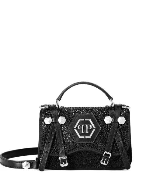 small Hexagon rhinestone-embellished clutch bag by PHILIPP PLEIN