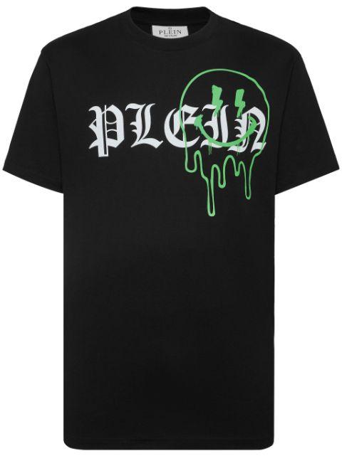smiley face print T-shirt by PHILIPP PLEIN