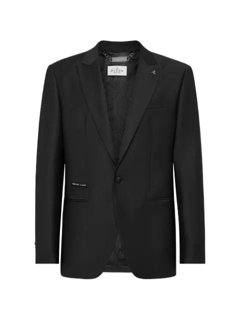 smiley face-print blazer by PHILIPP PLEIN