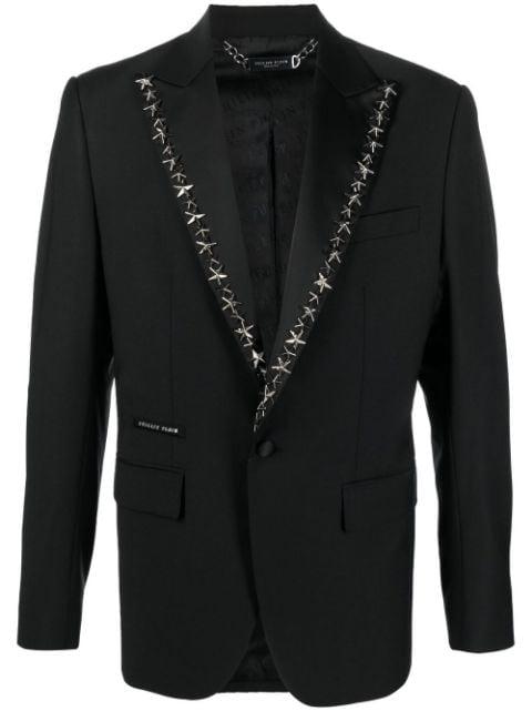 star stud-embellished single-breasted blazer by PHILIPP PLEIN