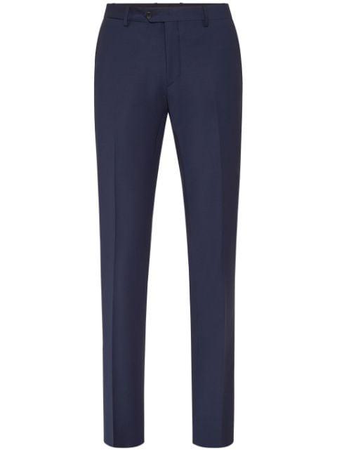straight-leg wool-blend trousers by PHILIPP PLEIN
