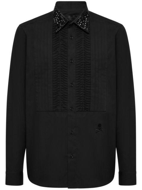 strass-detail long-sleeve shirt by PHILIPP PLEIN