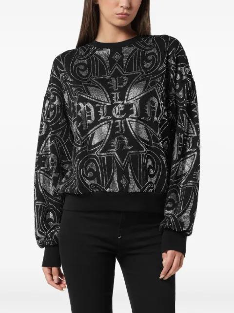 strass gothic sweatshirt by PHILIPP PLEIN